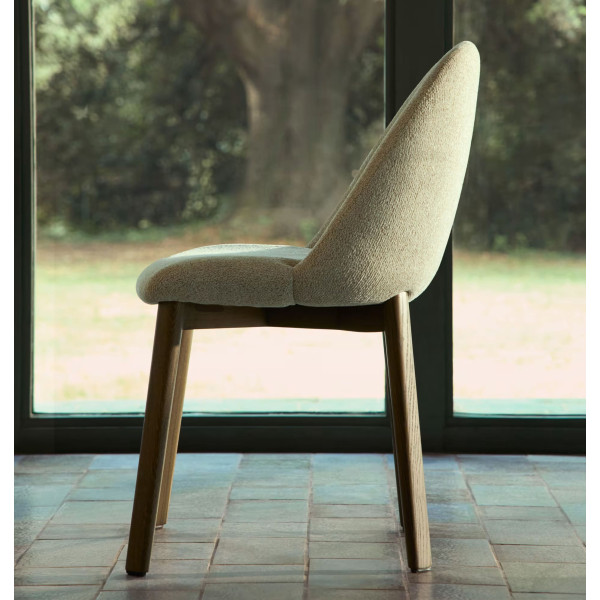 Стул La Forma Meila C00575UP12 Бежевый/орех-1
