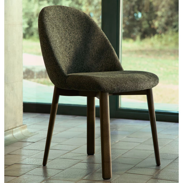 Стул La Forma Meila C00580UP06 Зеленый/орех-0
