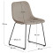 Стул La Forma ZAHARA C00531UP11 Коричневый шенилл-10-thumb
