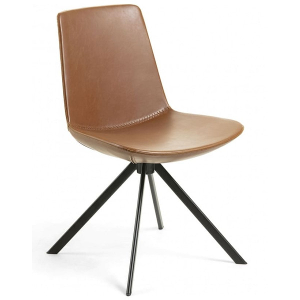 Стул La Forma Zeva CC0824U10 Коричневый экокожа-0