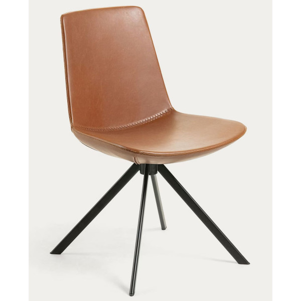 Стул La Forma Zeva CC0824U10 Коричневый экокожа-1