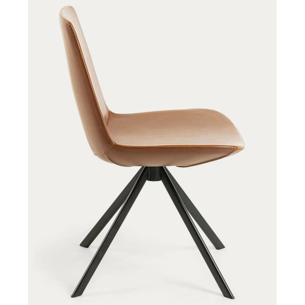 Стул La Forma Zeva CC0824U10 Коричневый экокожа-2