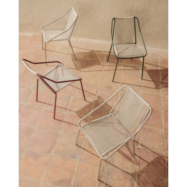 Стул уличный La Forma Zivia C00060RR59 Экрю/бордо-2