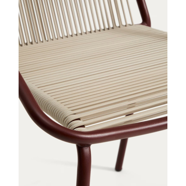 Стул уличный La Forma Zivia C00060RR59 Экрю/бордо-8