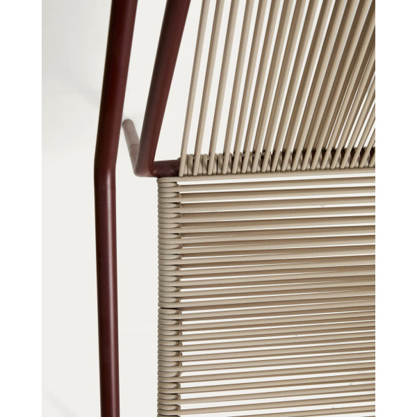 Стул уличный La Forma Zivia C00060RR59 Экрю/бордо-10