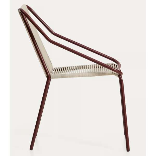 Стул уличный La Forma Zivia C00060RR59 Экрю/бордо-5
