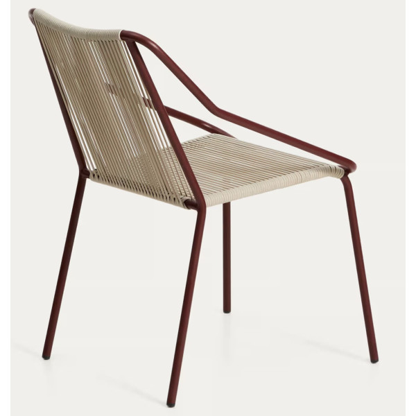 Стул уличный La Forma Zivia C00060RR59 Экрю/бордо-6