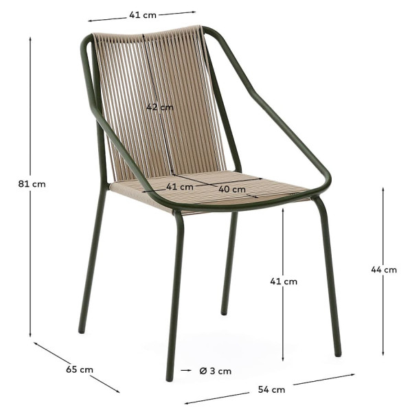 Стул La Forma Zivia C00060SW12 Экрю-11