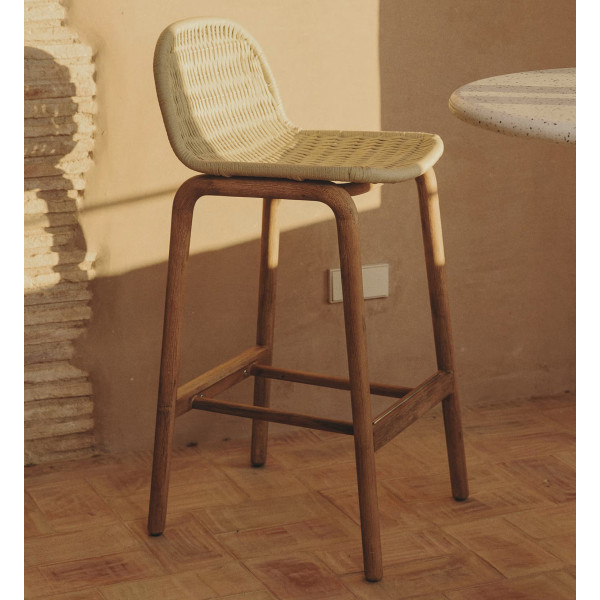 Барный стул La Forma Alipa O00483RO12 Экрю-0