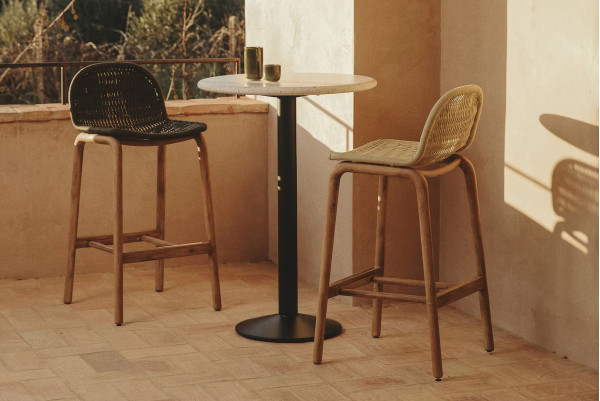 Барный стул La Forma Alipa O00483RO12 Экрю-3