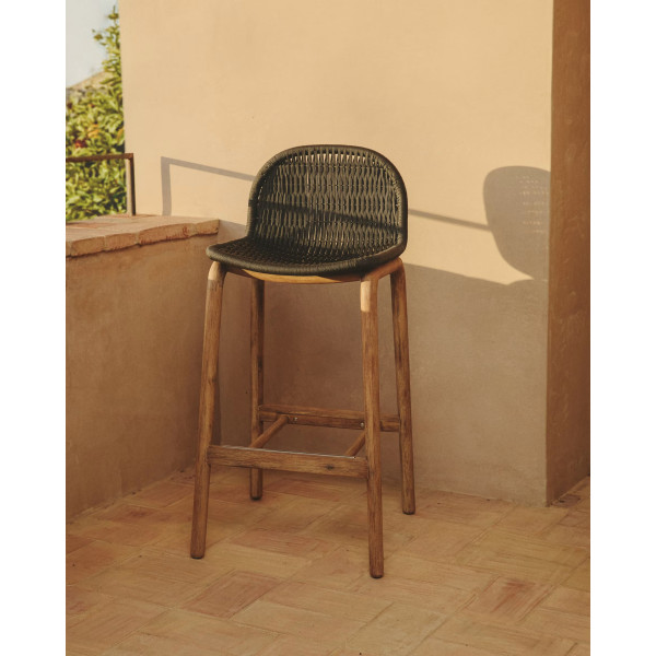 Барный стул La Forma Alipa O00483RO15 Темно-серый-1