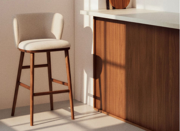 Барный стул La Forma CISELIA C00301VS12 Бежевый-1