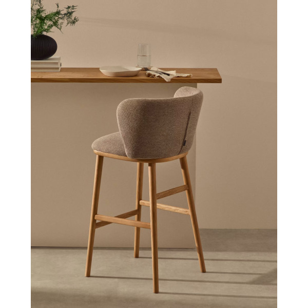 Барный стул La Forma CISELIA C06035KY10 Коричневый ткань-1