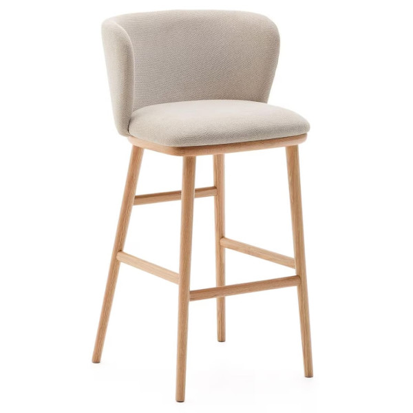 Барный стул La Forma CISELIA C06035KY12 Бежевый ткань-3