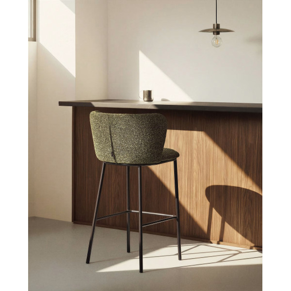 Барный стул La Forma CISELIA CC3001VS06 Зеленый ткань-1