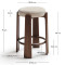 Барний стілець La Forma Granite C00237MF12 Бежевий-5-thumb