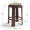 Барний стілець La Forma Granite C00239MF06 Зелений-5-thumb