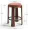 Барний стілець La Forma Granite C00241MF59 Теракотовий-5-thumb