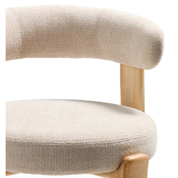 Напівбарний стілець La Forma Granite C00183FA12 Бежевий-5