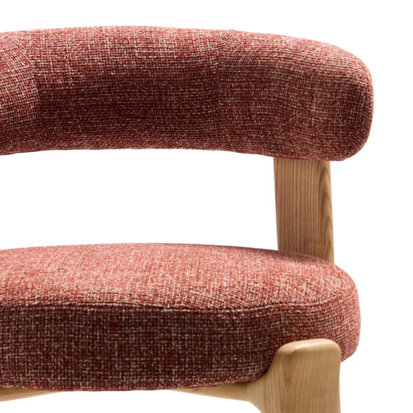 Напівбарний стілець La Forma Granite C00183FA59 Теракотовий-5