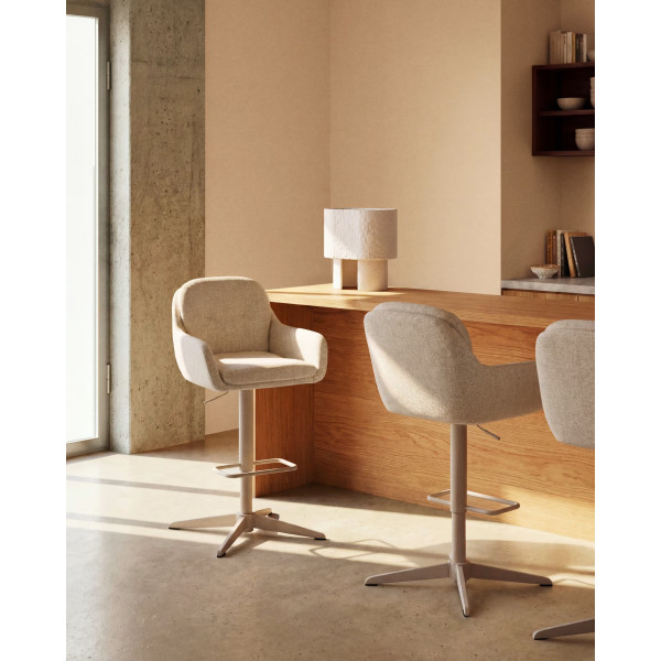 Барный стул La Forma Lexa C00385UP12 Бежевый-1