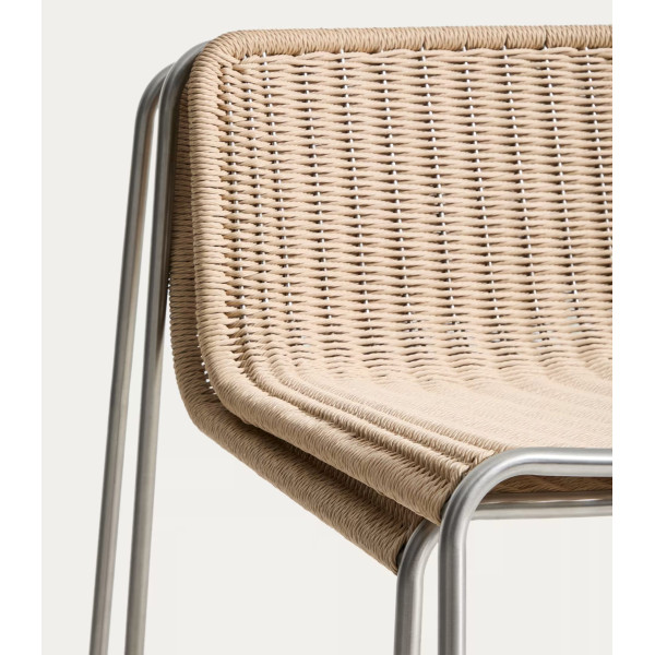 Барний стілець La Forma Tavari C00264RO12 Бежевий-9