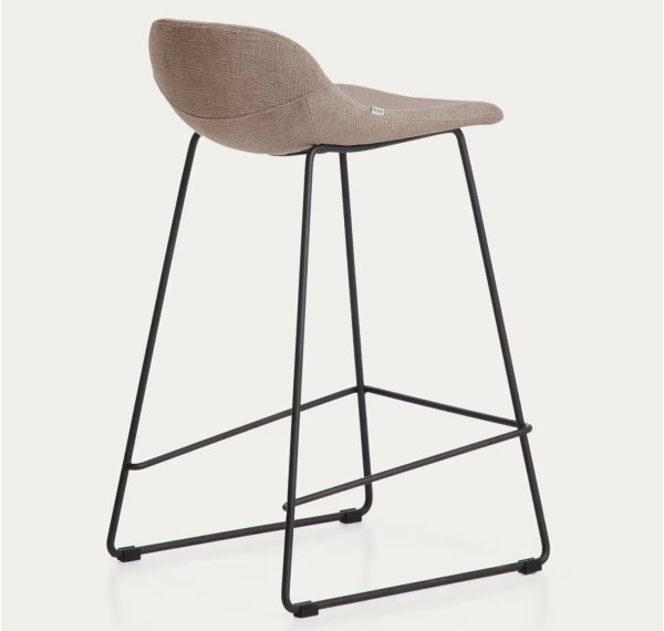 Барный стул La Forma ZAHARA C00533UP11 Коричневый ткань-3