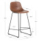 Барний стілець La Forma ZAHARA C00535UP10 Коричневий екошкіра-9-thumb