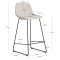 Барний стілець La Forma ZAHARA C00535UP12 Бежевий тканина-7-thumb
