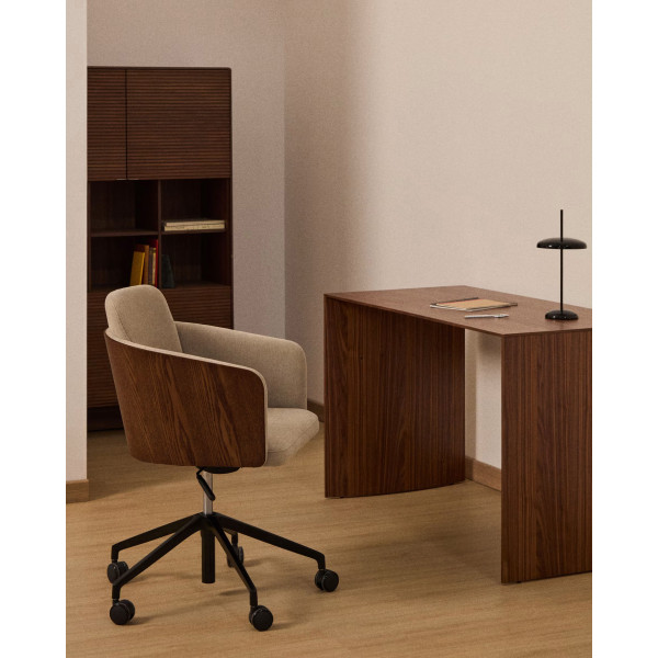 Офісне крісло для персоналу La Forma MADAI C0200001KY10 Коричневий/горіх-1