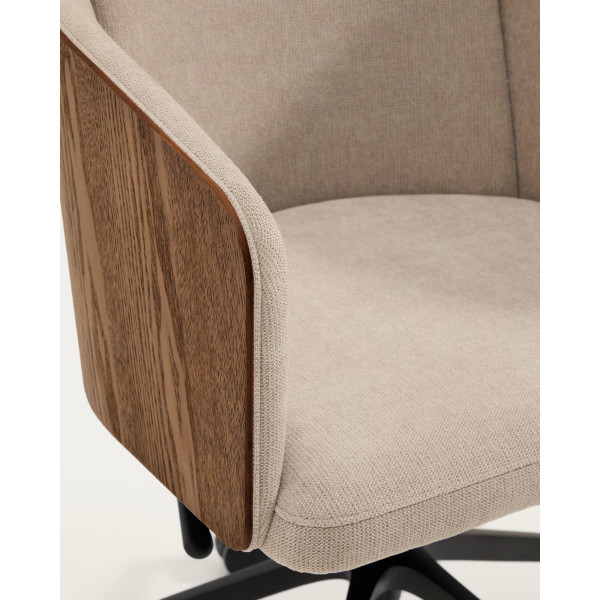 Офісне крісло для персоналу La Forma MADAI C0200001KY10 Коричневий/горіх-8