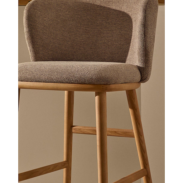 Напівбарний стілець La Forma CISELIA C06060KY10 Коричневий тканина-2