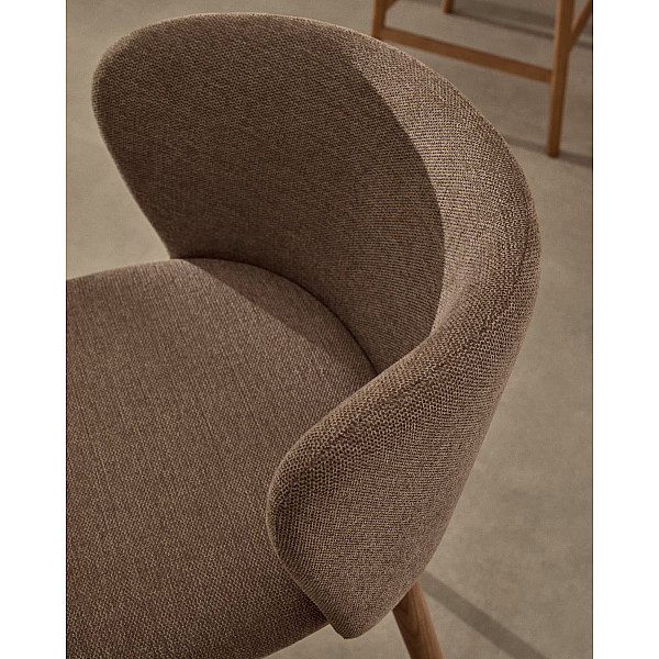 Напівбарний стілець La Forma CISELIA C06060KY10 Коричневий тканина-3
