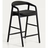 Напівбарний стілець La Forma Derile C00207CP01 Чорний