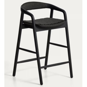 Напівбарний стілець La Forma Derile C00207CP01 Чорний