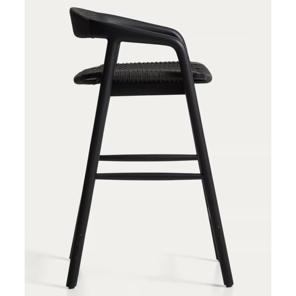 Напівбарний стілець La Forma Derile C00207CP01 Чорний-2