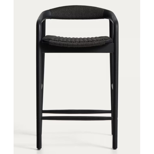 Напівбарний стілець La Forma Derile C00207CP01 Чорний-1