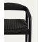 Напівбарний стілець La Forma Derile C00207CP01 Чорний-4-thumb