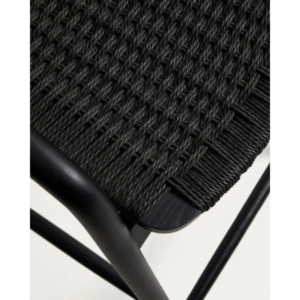 Напівбарний стілець La Forma Derile C00207CP01 Чорний-5