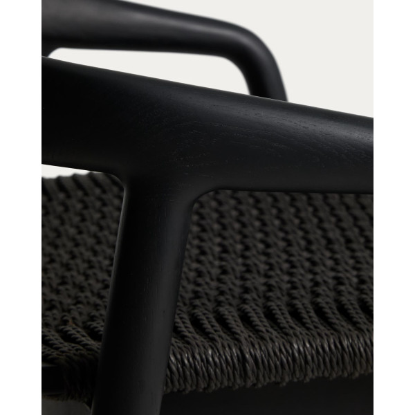 Напівбарний стілець La Forma Derile C00207CP01 Чорний-7