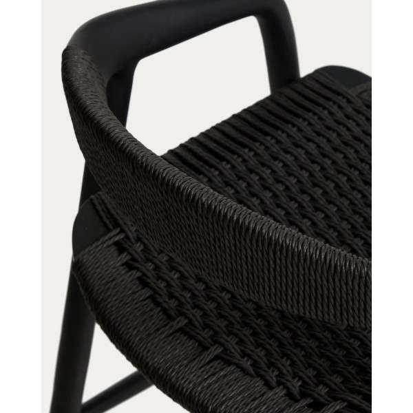 Напівбарний стілець La Forma Derile C00207CP01 Чорний-6