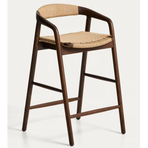 Напівбарний стілець La Forma Derile C00208CP39 Горіх/беж