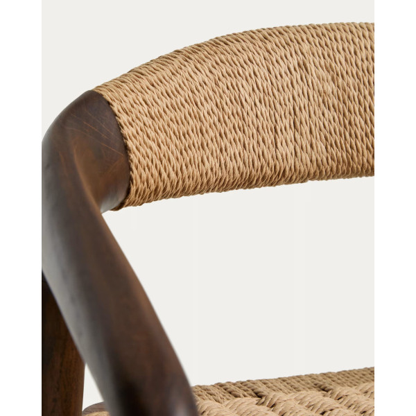 Напівбарний стілець La Forma Derile C00208CP39 Горіх/беж-6