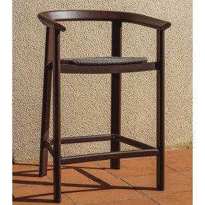 Напівбарний стілець La Forma Erice O00308RO09 Коричневий