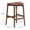 Полубарный стул La Forma Evera C00561MO10 Орех-8-thumb