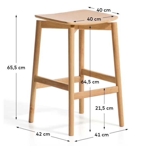 Полубарный стул La Forma Evera C00561MO12 Натуральный-10