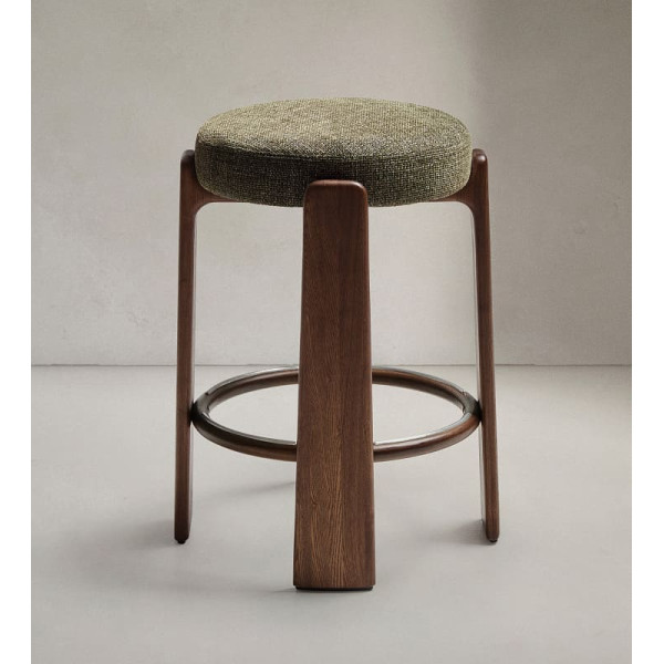 Напівбарний стілець La Forma Granite C00234MF06 Зелений-2