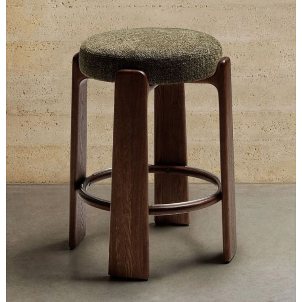 Напівбарний стілець La Forma Granite C00234MF06 Зелений-0