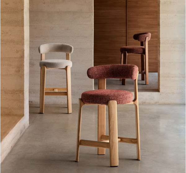 Напівбарний стілець La Forma Granite C00183FA12 Бежевий-8