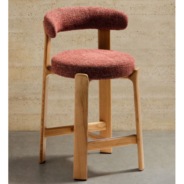 Напівбарний стілець La Forma Granite C00183FA59 Теракотовий-0